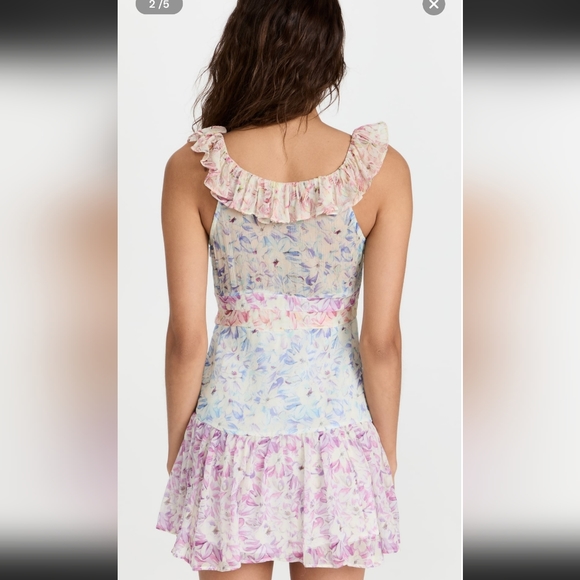 Love Shack Fancy Seneca Floral Tiered Fit & Flare Dress MSRP $425 - Picture 7 of 16